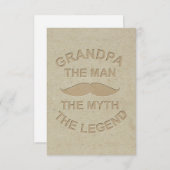 Voor gesimuleerd gegaufreerd papier bedankkaart (Voorkant / Achterkant)