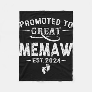 Voor geweldige Memaw 2024 Moederdag Eerste Keer Mo Fleece Deken