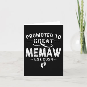 Voor geweldige Memaw 2024 Moederdag Eerste Keer Mo Kaart