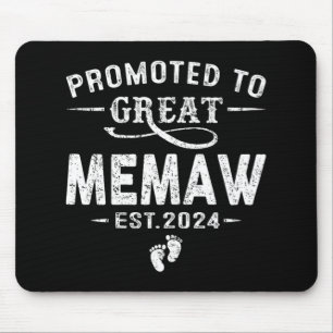 Voor geweldige Memaw 2024 Moederdag Eerste Keer Mo Muismat