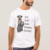 Voor gezelschapsdieren: T-shirt (Voorkant)
