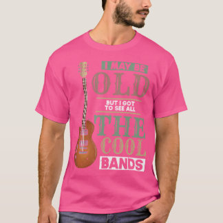 Voor gitarist muzikant Bass fan akoestische T-shirt