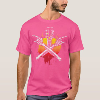 Voor gitarist muzikant Bass fan akoestische T-shirt