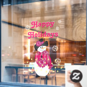 Voor Glass Large kerstman Thélek Raamsticker (Cafe Raam)