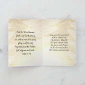 voor God de glorie van John 1:14 Bijbelse Kerstmis Feestdagen Kaart (Binnen)