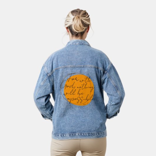 Voor God Denim Jacket (Model)