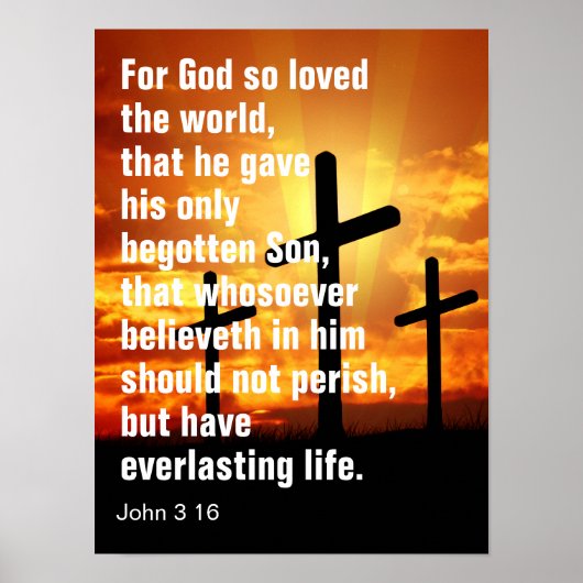 Voor God die zo geliefd was over de wereld, dat hi Poster (Voorkant)