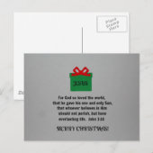 Voor God die zo van de wereld hield... Briefkaart (Voorkant / Achterkant)