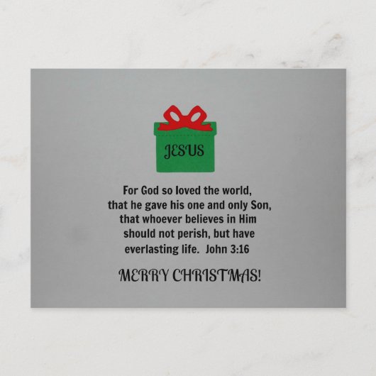 Voor God die zo van de wereld hield... Briefkaart (Voorkant)