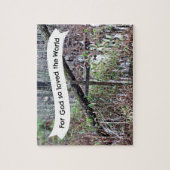 Voor God die zo van de wereld hield... Legpuzzel (Verticaal)