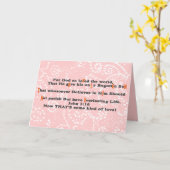 Voor God, dus heb ik de wereld Gepersonaliseerd. Kaart (Gele Bloem)