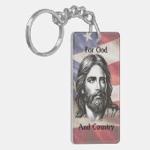 Voor God en Land Sleutelhanger (Voorkant Links)