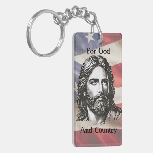 Voor God en Land Sleutelhanger (Voorkant Links)