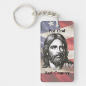 Voor God en Land Sleutelhanger (Voorkant)