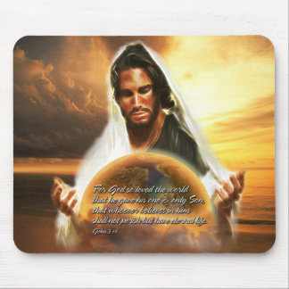 Voor God is de wereld 2 zo geliefd Muismat