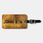 Voor God...John 3:16 Bagagelabel (Voorkant horizontaal)