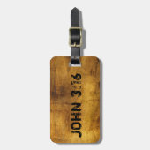 Voor God...John 3:16 Bagagelabel (Voorkant verticaal)