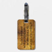 Voor God...John 3:16 Bagagelabel (Achterkant verticaal)