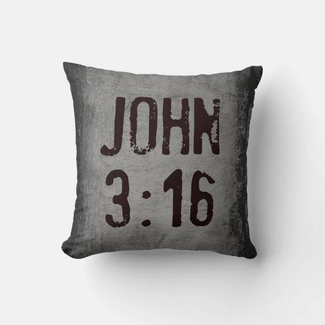 Voor God...John 3:16 Kussen (Voorkant)