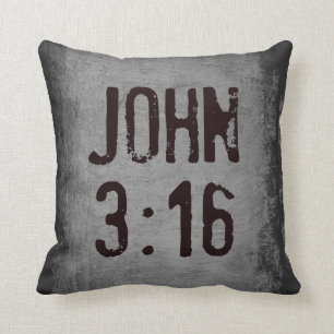 Voor God...John 3:16 Kussen