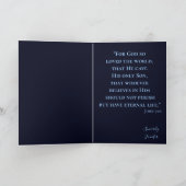 Voor God zo geliefd bij de wereld kerstkaart Kaart (Binnen)