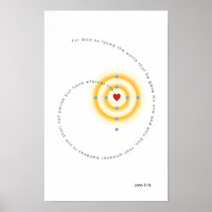 Voor God zo geliefd bij het poster van de wereld