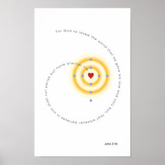 Voor God zo geliefd bij het poster van de wereld