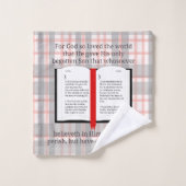 Voor God zo geliefd over de wereld Bad Handdoek (Wasdoekje)