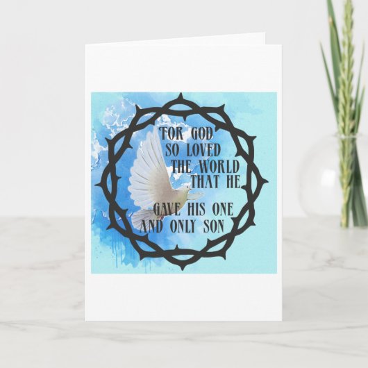 Voor God zo geliefd over de wereld Kaart (Voorkant)