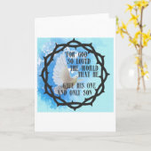 Voor God zo geliefd over de wereld Kaart (Gele Bloem)