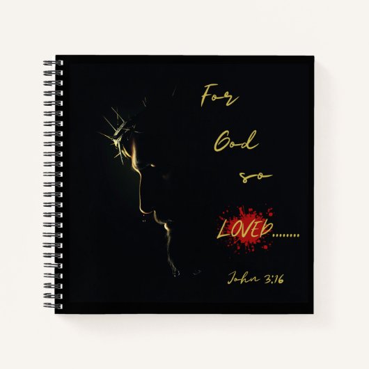 Voor God zo geliefd over de wereld Notitieboek (Voorkant)