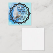 Voor God zo geliefd over de wereld Notitiekaartje (Voorkant / Achterkant)