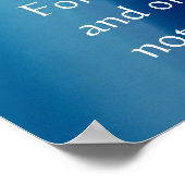 Voor God zo geliefd over de wereld Poster (Hoek)