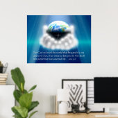 Voor God zo geliefd over de wereld Poster (Thuiskantoor)