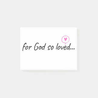 Voor God zo geliefd... Post-it® Notes