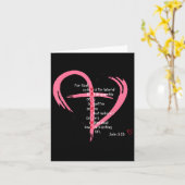 Voor God Zo Hield Van De Wereld Kerstmis Valentijn Kaart (Gele Bloem)