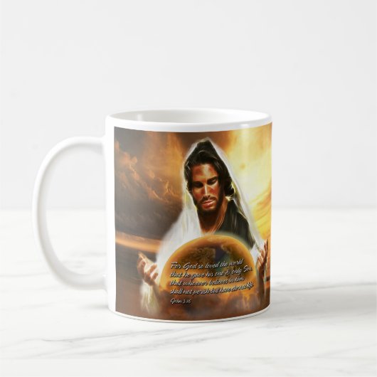 Voor God zo liefdevol de wereld 2 Koffiemok (Links)