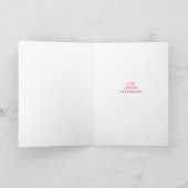 voor Goddochter Deep Roos Pink Ribbon Birthday Kaart (Binnen)