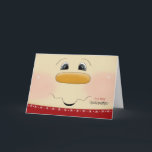 Voor Godfather Christmas Happy Snowman Face Feestdagen Kaart<br><div class="desc">Stuur een zoete kerstgroet naar een speciale peetdochter met deze close-up van een blij sneeuwmangezicht. Perfecte kerstkaart voor een jonge peetdochter. Gedeeltelijke grafische hoffelijkheid van Trina Clark.</div>