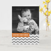 Voor Godfather op Vaderdag Custom Foto Kaart (Gele Bloem)