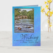 Voor Godfather op Vaderdag Kaart (Gele Bloem)