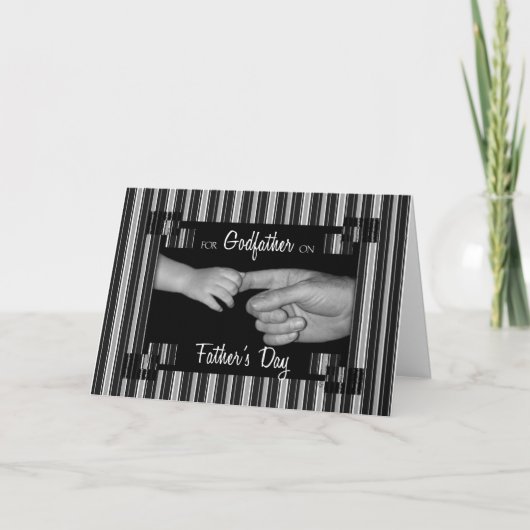 voor Godfather op Vaderdag Stripes Kaart (Voorkant)