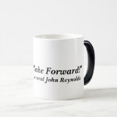 "Voor God's Sake Forward!" Magische Mok (Voorkant rechts)