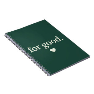 Voor goede minimalistische positieve citaat esthet notitieboek
