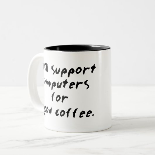 ... voor goede Mok van koffie (Voorkant links)