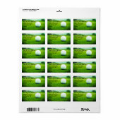 voor golfers golf golf design art op groen label (Full Sheet)