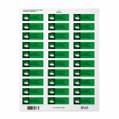 voor golfers golfbal op groen etiket (Full Sheet)