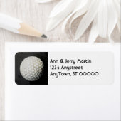 voor golfers return address label golf design (Insitu)