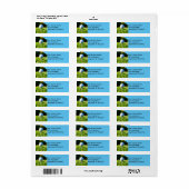 voor golfers return address label golf design (Full Sheet)