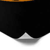 Voor Goodness Bake Funny Food Baking Pun Dark BG Poster (Hoek)